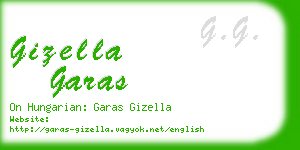 gizella garas business card